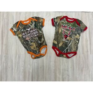 Real Tree Camo Baby Buck My First Hunting Shirt One piece 6-9 Months Set